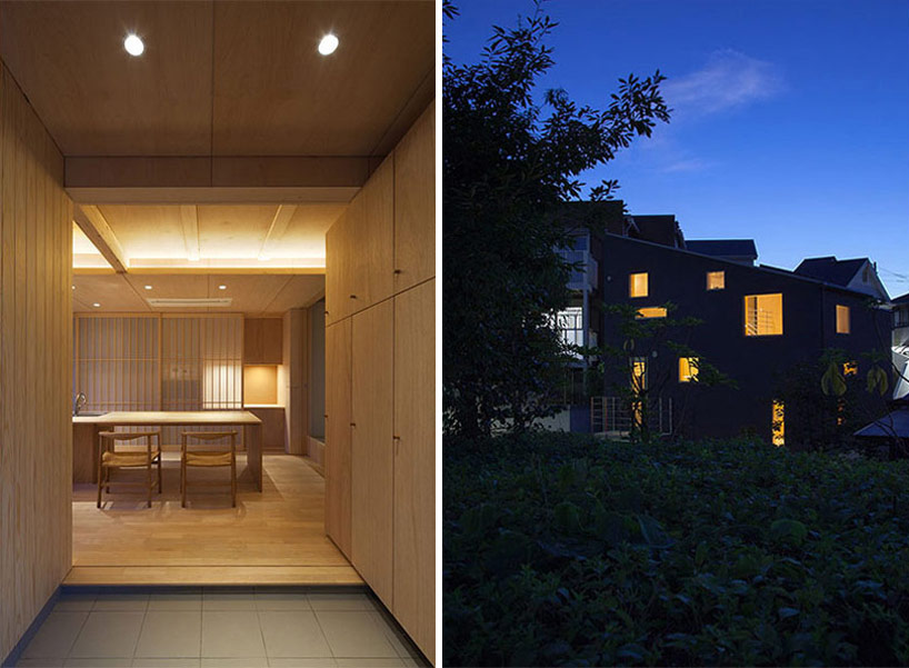 movedesign: house in nanakuma features layered staircase