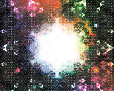 andy gilmore's nebula series of juxtaposing geometries