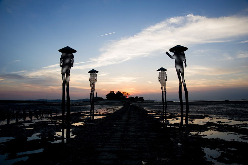 oystermen by marco casagrande soar above a beach in taiwan