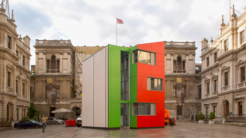 richard rogers builds low-cost houseshell at royal academy