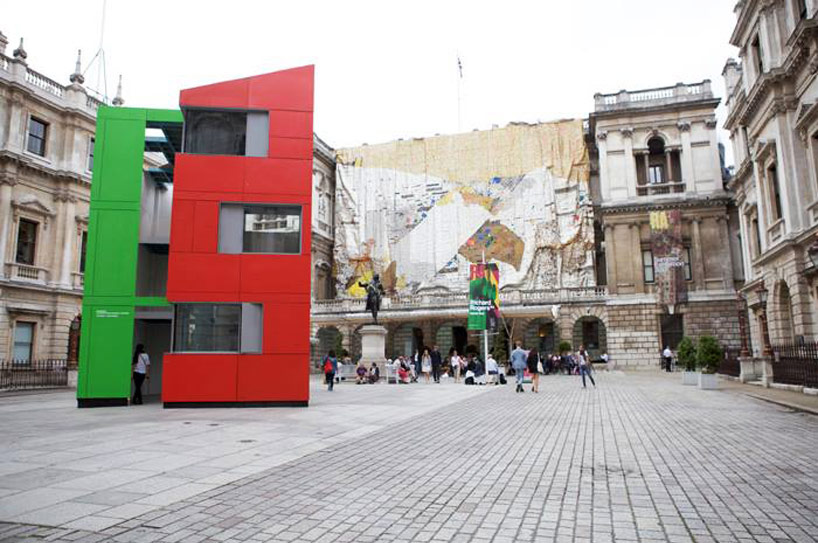 richard rogers builds low-cost houseshell at royal academy
