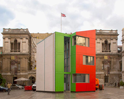 richard rogers builds low-cost houseshell at royal academy