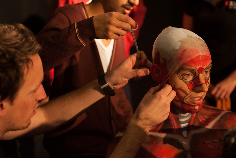 RMIT students paint anatomical man into human textbook