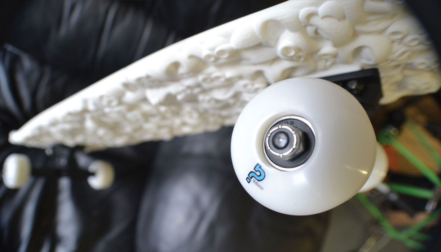world's first 3d printed twin tip skateboard