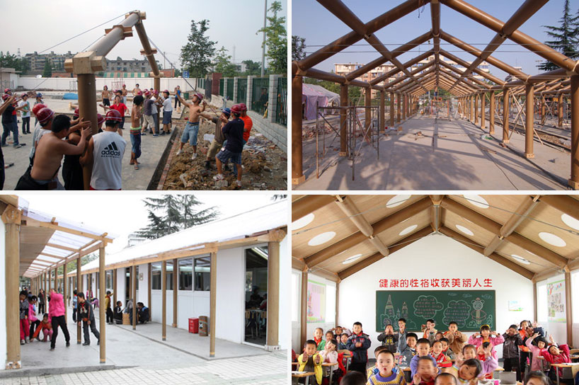 shigeru ban on building emergency shelters from paper