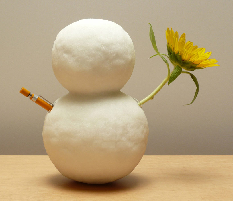 shinobu koizumi's useful snow-like objects won't melt away