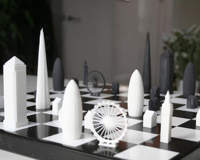 skyline chess set brings london to world's most popular game