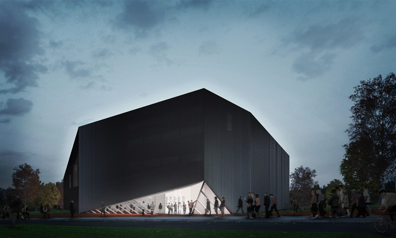 paredes municipal auditorium by spaceworkers on designboom spaceworkers' paredes municipal auditorium proposal