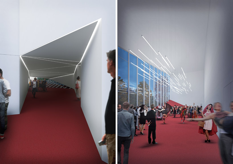 paredes municipal auditorium by spaceworkers on designboom spaceworkers' paredes municipal auditorium proposal