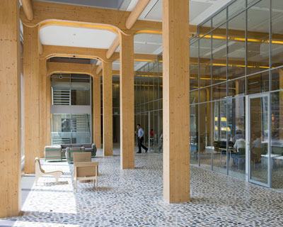shigeru ban: tamedia office building in zurich completed