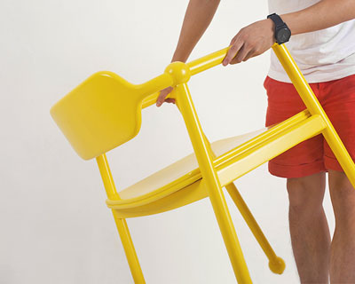 sweet yellow candy chair by jeong yong