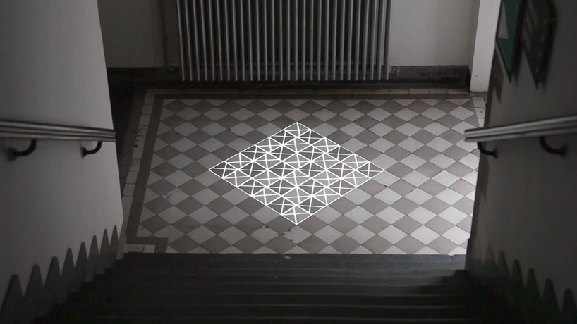 time tiling video projections by pablo valbuena