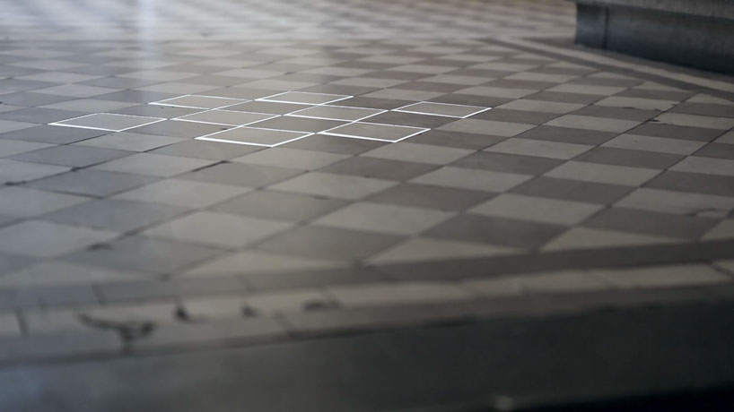 time tiling video projections by pablo valbuena