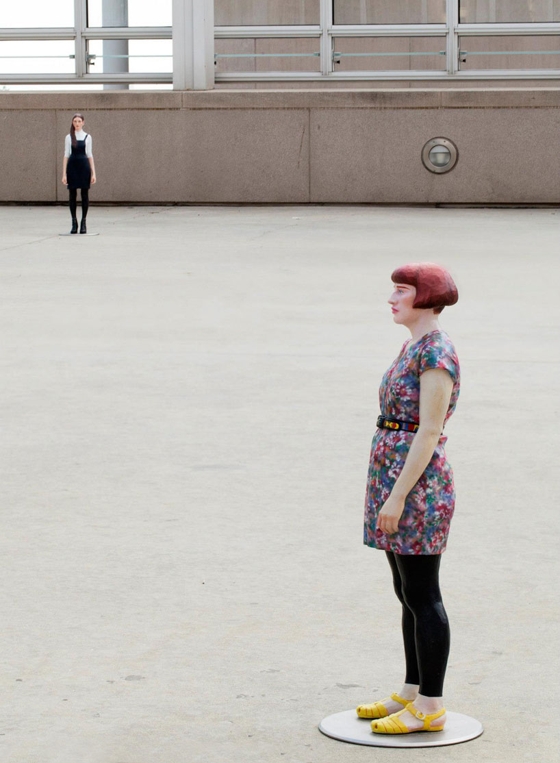 miniature woodcarvings of urban youths by tomoaki suzuki