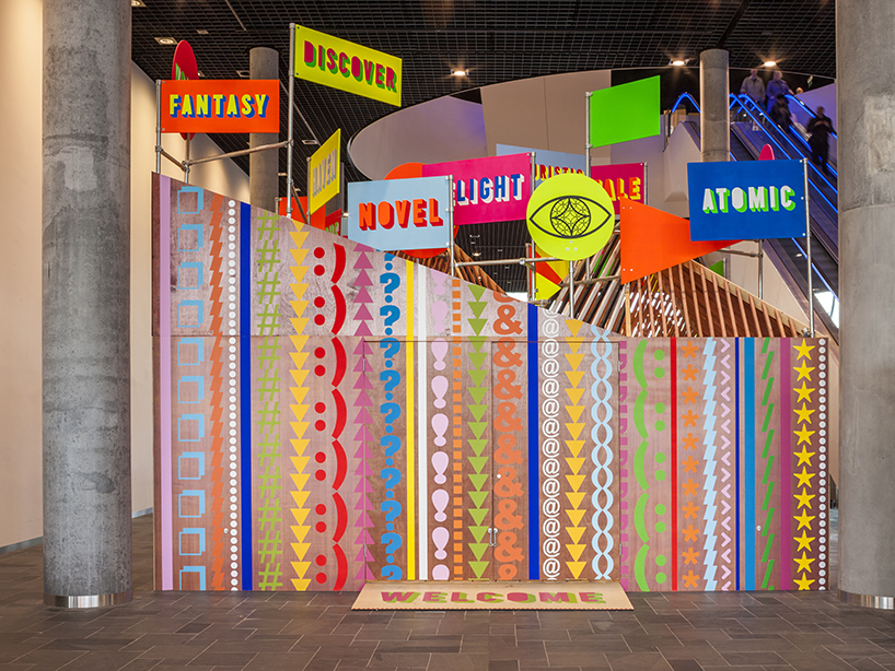 discovery season pavilion by morag myerscough & luke morgan