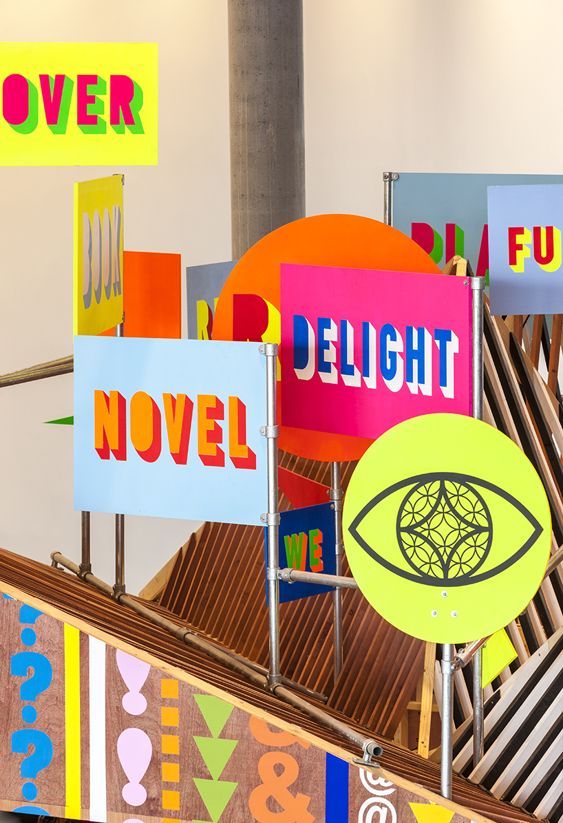 discovery season pavilion by morag myerscough & luke morgan