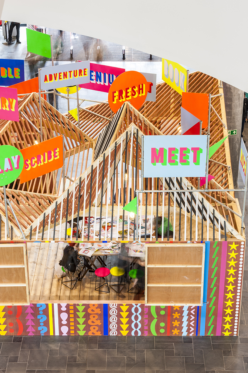 discovery season pavilion by morag myerscough & luke morgan