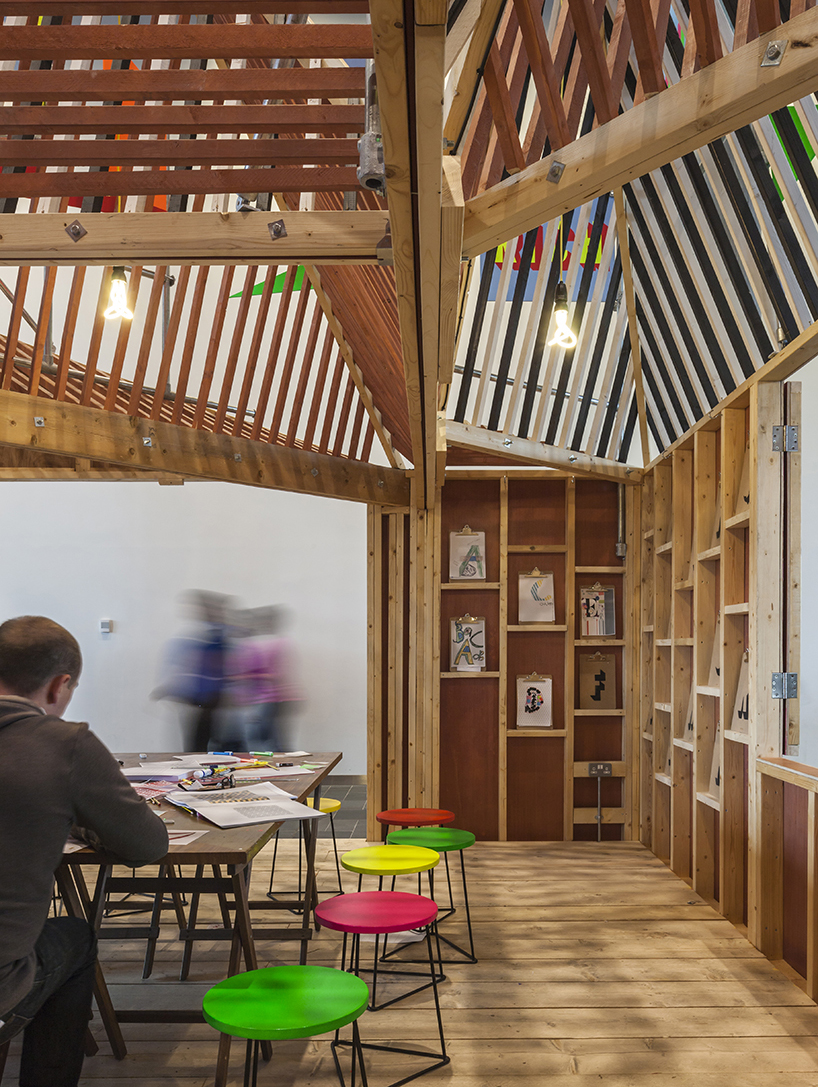 discovery season pavilion by morag myerscough & luke morgan