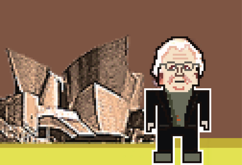 8-bit pixel starchitect portraits by federico babina 8-bit pixelated starchitect portraits by federico babina