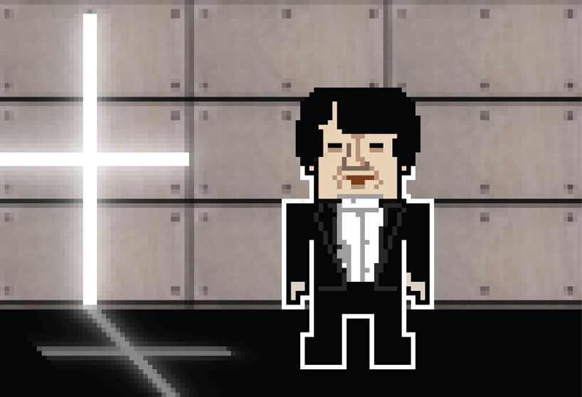 8-bit pixelated starchitect portraits by federico babina