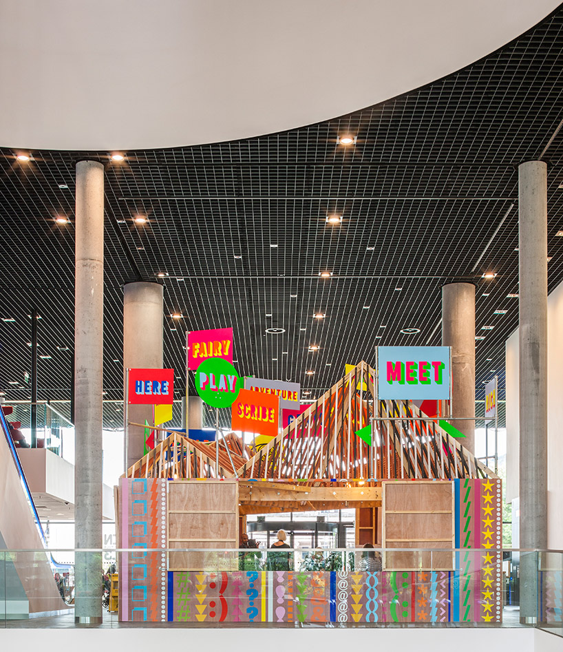 discovery season pavilion by morag myerscough & luke morgan