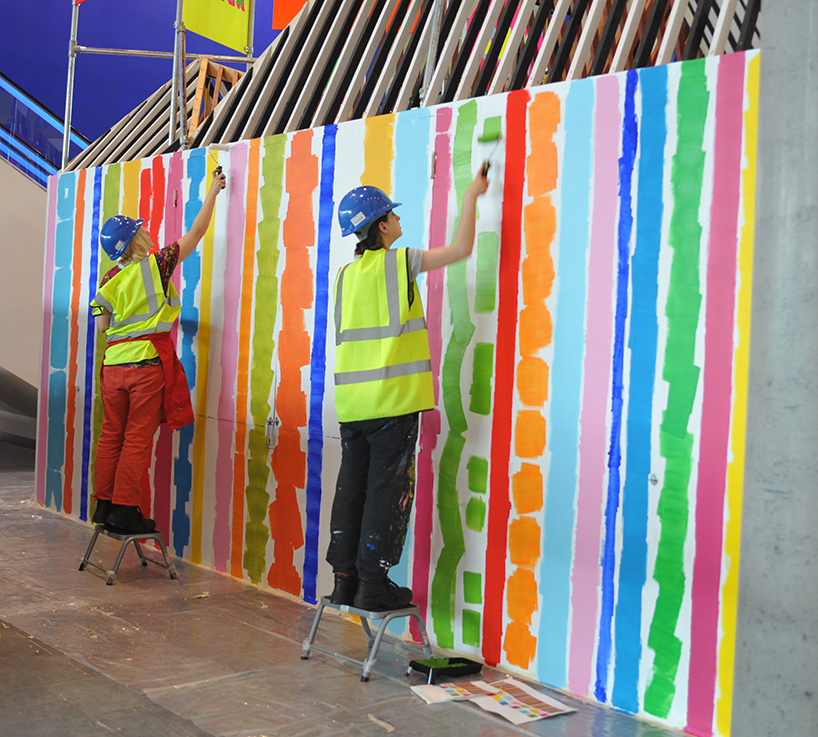 discovery season pavilion by morag myerscough & luke morgan