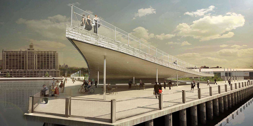 BIG unveils sweeping shell for pier 6 of brooklyn bridge park 