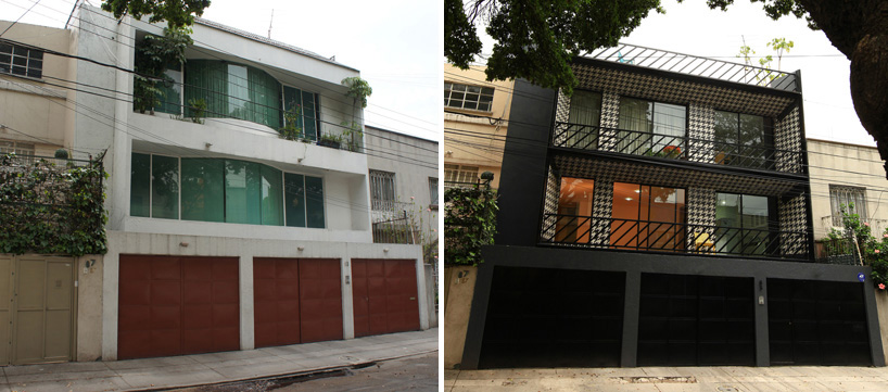 ROW studio tiles cuvier 83 building with houndstooth facade