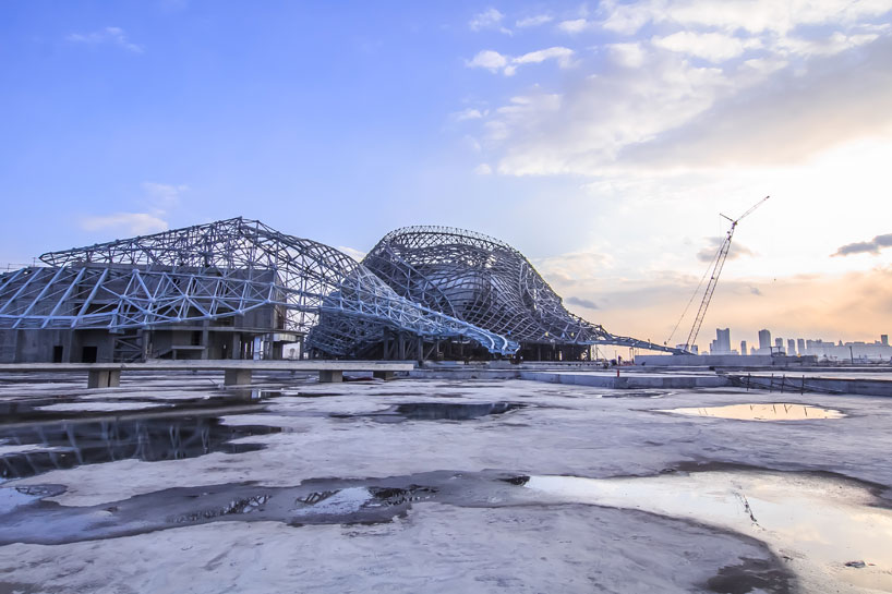 harbin cultural center by MAD architects takes shape