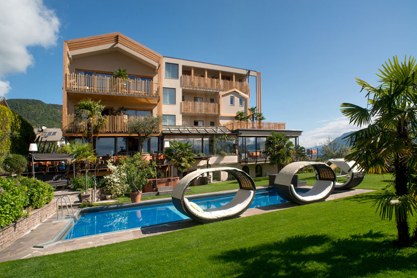 noa* extends panorama hotel in italy's kaltern vineyard region