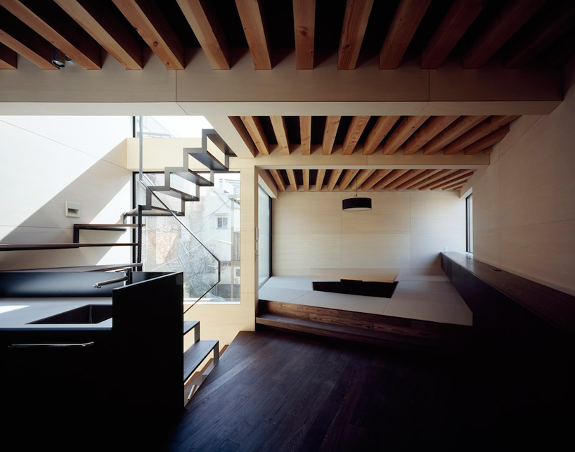 Apollo Architects Thin Vertical Alley House Frames Tokyo Skytree