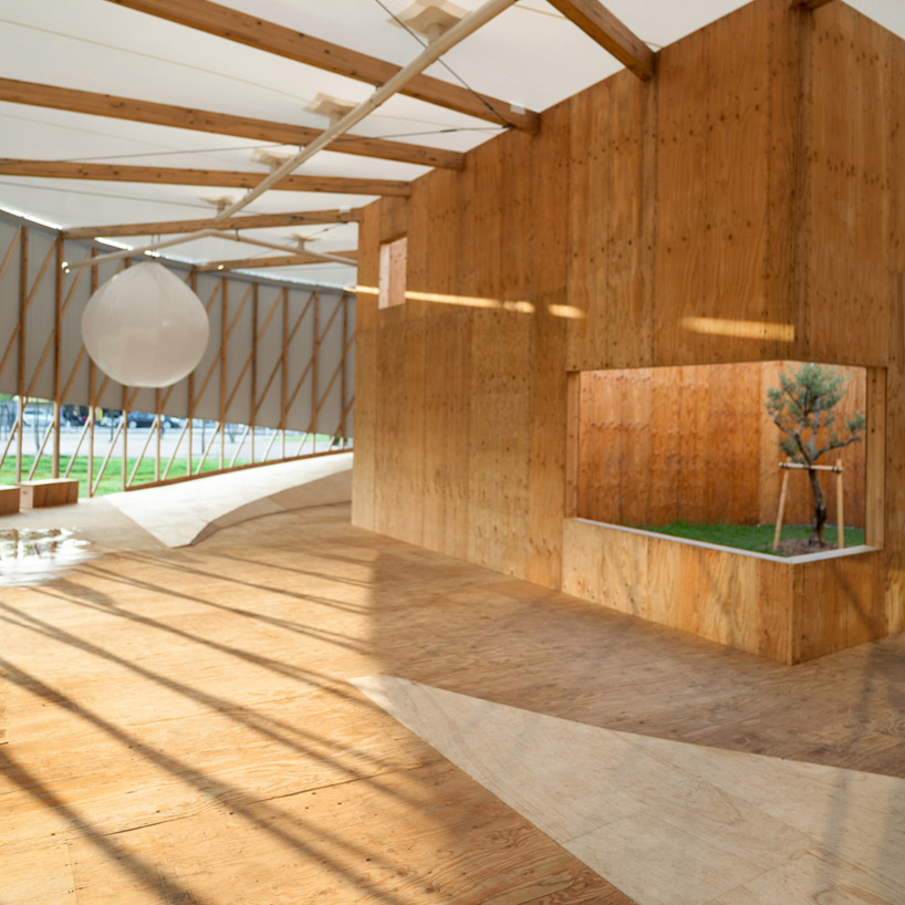 megumi matsubara & hiroi ariyama celebrate YCAM with korogaru pavilion