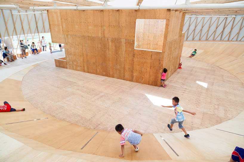 megumi matsubara & hiroi ariyama celebrate YCAM with korogaru pavilion