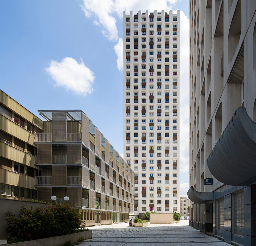 atelier du pont revitalize social housing block with new facade
