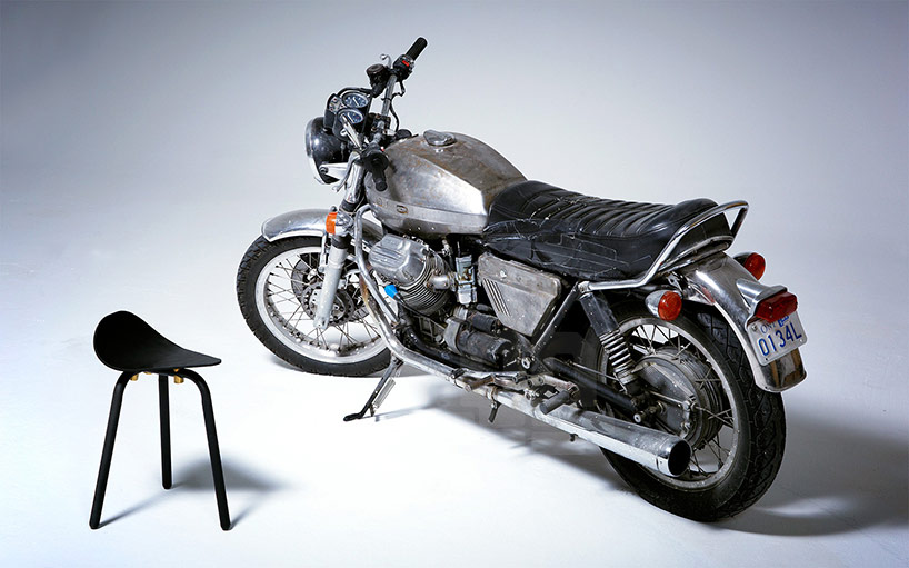 castor design: biker stool informed by motorcycle style