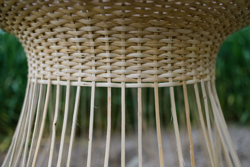 claesson koivisto rune: wicker lamps for made in mimbre