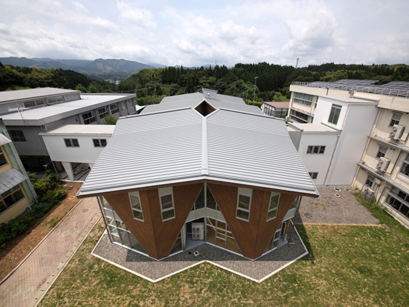 workstation: kuma technical high school administrative bldg. triangles soar at kuma technical high school by workstation