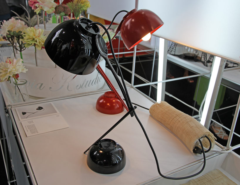 ban-sang tableware lamp made with chopsticks, bowls + spoon