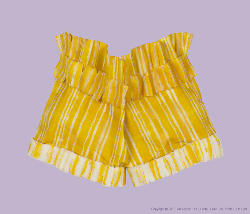 edible wearables as prints + projections by yeonju sung