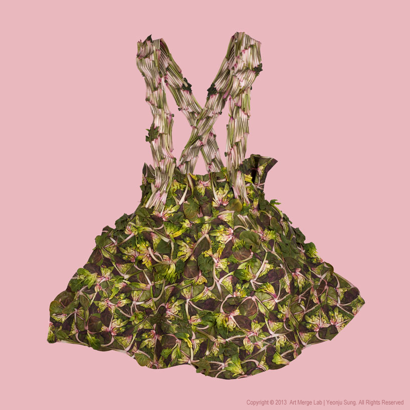 edible wearables as prints + projections by yeonju sung