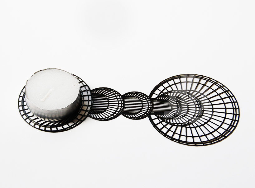 studio cheha: 3D optical illusion flat-light candle holder