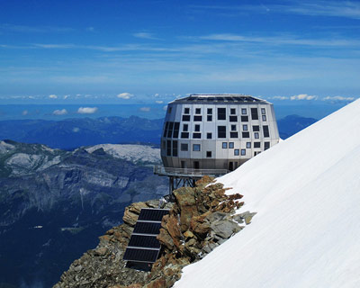 refuge du gouter: self sufficient mountain hut by groupe h