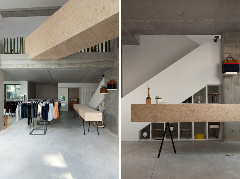 JDS architects design siblings factory store in brussels 