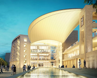 moshe safdie proposes design for national library of israel