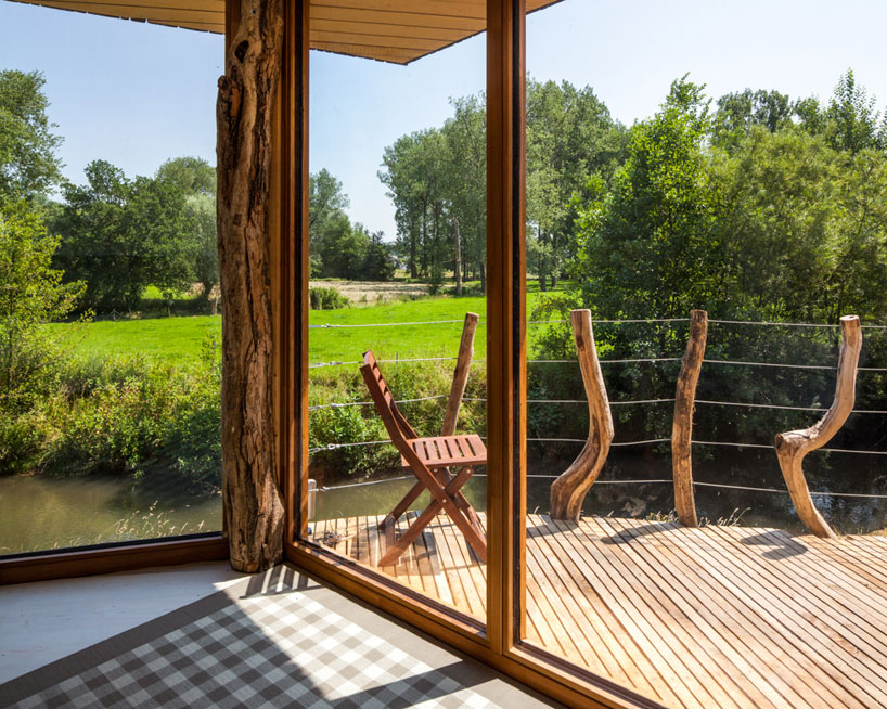 sustainable passive holiday house upfrnt architects WHD interieurbouw swarthout energy designboom sustainable passive holiday house on river geul by upfrnt