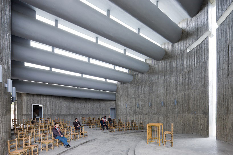 O studio architects curving church of seed in china