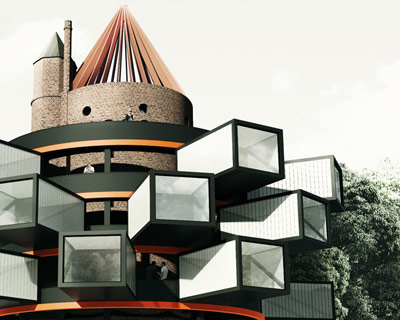 adam wiercinski revitalizes water tower 2.0 in wronki poland