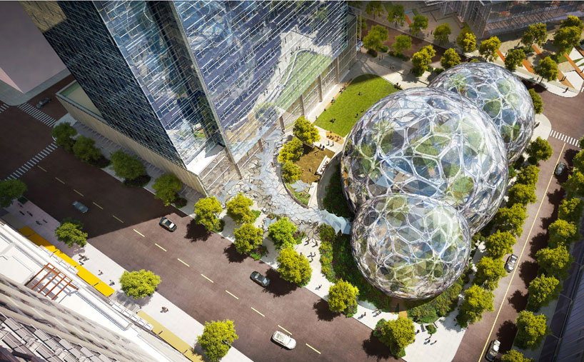 seattle approves amazon's biosphere headquarters by NBBJ