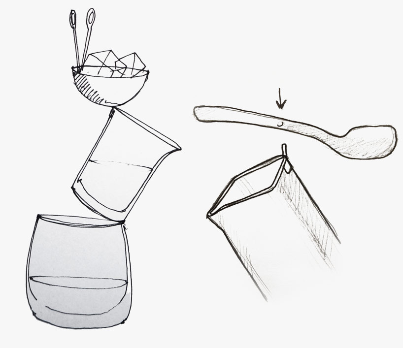 ballantines-front-designboom08 front: ballance drinking set for ballantine's whisky