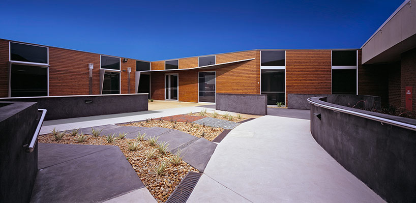 billard leece completes a soberingly stunning rehabilitation center